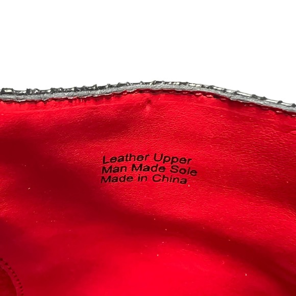 Charles Jourdan Black Leather Snakeskin Zipper Peep Stiletto Ankle Boot Size 7 - Picture 8 of 8